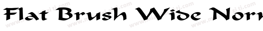 Flat Brush Wide Normal字体转换